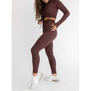 Astoria Seamless‎ Ribbed Series Legging Espresso size XL